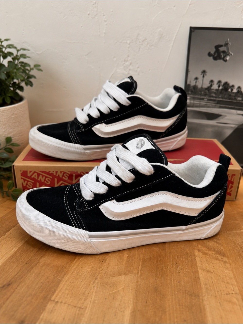 Vans Kids Black and White Old Skool Sneakers